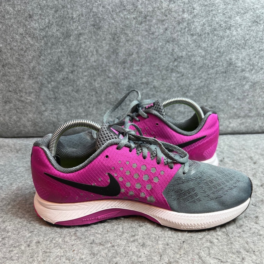 Nike Zoom Span Womens Running Shoes Grey Pink Athletic Sneakers Size 10 - Picture 6 of 8